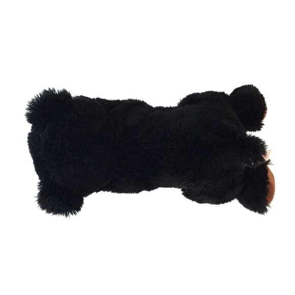 Aurora Flopsie Sullivan Black Bear Plush 12" Stuffed Animal Toy Laying Down 2022 - Picture 3 of 8